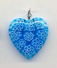 Aqua "Lace" Heart